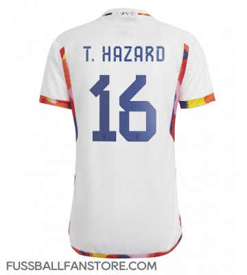 Belgien Thorgan Hazard #16 Replik Auswärtstrikot WM 2022 Kurzarm